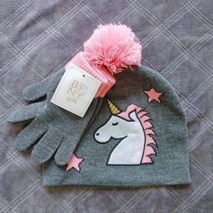 Beanie & Gloves Unicorn Set